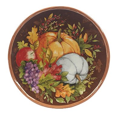 Certified International Harvest Blessings 4-piece Dessert Plate Set