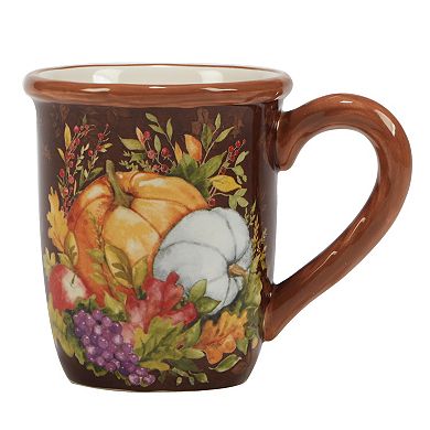 Certified International Harvest Blessings 4-piece Mug Set