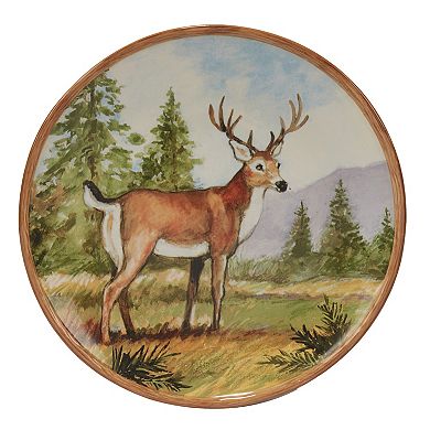 Certified International Mountain Summit 4-piece Dinner Plate Set