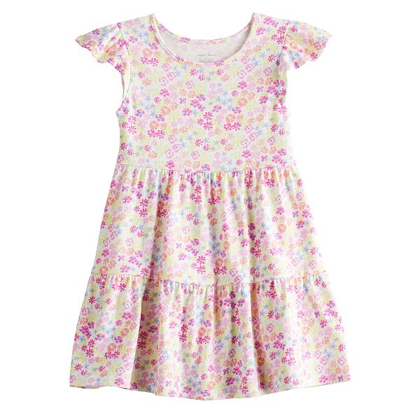 Girls 4-12 Jumping Beans® Flutter Short Sleeve Tiered Dress