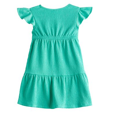 Girls 4-12 Jumping Beans® Crochet Flutter Sleeve Tier Dress