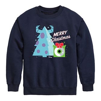 Disney / Pixar's Monster Inc. Boys 8-20 Merry Christmas Fleece Sweatshirt