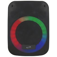 12 in. 2500-Watt Bluetooth Rechargeable Portable Party PA Speaker with  Illuminating Lights