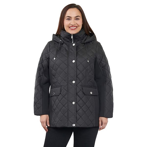 Plus Size London Fog Quilted Jacket