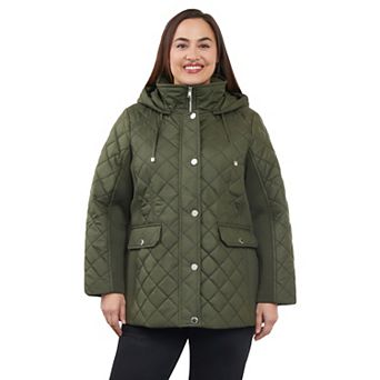 Plus Size London Fog Quilted Jacket