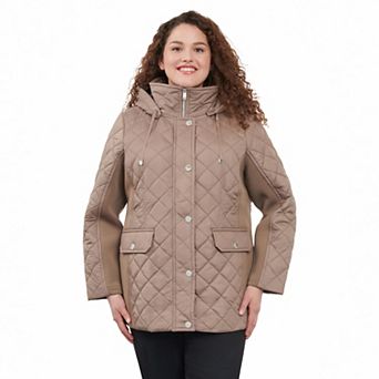 Plus Size London Fog Quilted Jacket