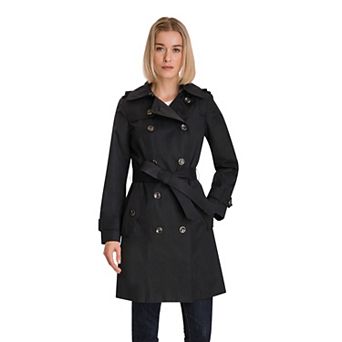 Women's London Fog Double Breasted Trench Coat