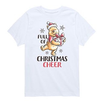 Disney's Winnie The Pooh Boys 8-20 Full Of Christmas Cheer Graphic Tee