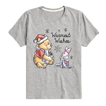 Disney's Winnie The Pooh Boys 8-20 Warmest Wishes Graphic Tee