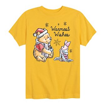 Disney's Winnie The Pooh Boys 8-20 Warmest Wishes Graphic Tee