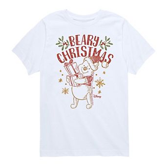 Disney's Winnie The Pooh Boys 8-20 Beary Christmas Graphic Tee