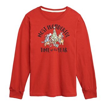Disney's Winnie The Pooh Boys 8-20 Most Wonderful Time Long Sleeve Graphic Tee