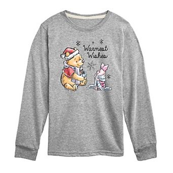 Disney's Winnie The Pooh Boys 8-20 Warmest Wishes Long Sleeve Graphic Tee