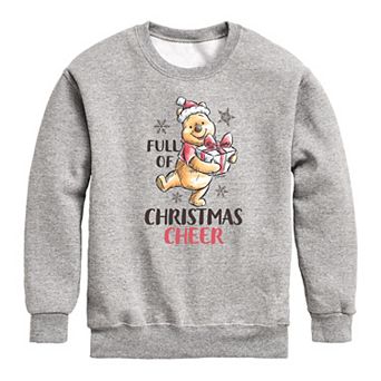 Disney's Winnie The Pooh Boys 8-20 Full Of Christmas Cheer Fleece Sweatshirt