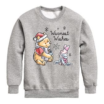 Disney's Winnie The Pooh Boys 8-20 Warmest Wishes Fleece Sweatshirt