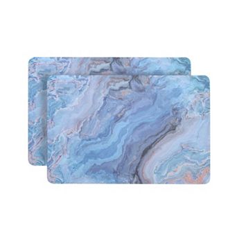 Dainty Home Marble Cork 12" x 18" Placemats Set Of 2