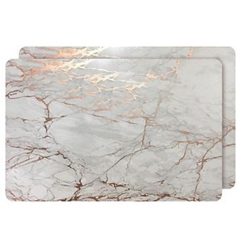 Dainty Home Marble Cork 12" x 18" Placemats Set Of 2