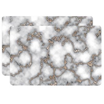 Dainty Home Marble Cork 12" x 18" Placemats Set Of 2