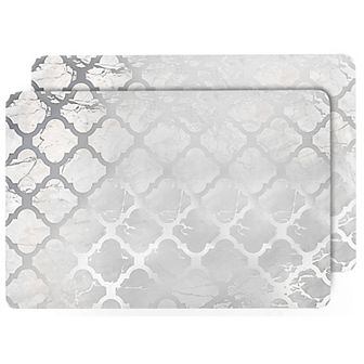 Dainty Home Marble Cork 12" x 18" Placemats Set Of 2