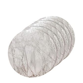 Dainty Home Marble Cork 15" Round Placemats Set Of 6