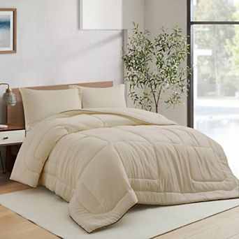 Unikome All Season Satin Silky Down Alternative Comforter Set