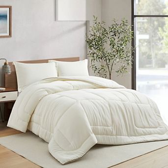 Unikome All Season Satin Silky Down Alternative Comforter Set