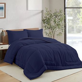Unikome All Season Satin Silky Down Alternative Comforter Set