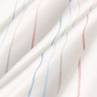 Unikome All Season Stripe Printed Pattern Down Alternative Reversible Comforter with Shams