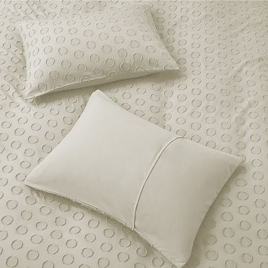 Unikome 2-Piece Ultra Soft Circle Quilted Clipped Duvet Cover Set