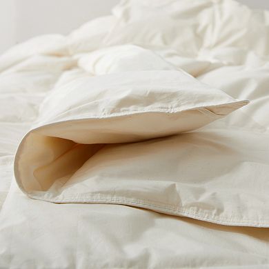 Unikome 300 TC Lightweight 100% Organic Cotton Goose Down Feather Fiber Comforter