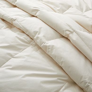 Unikome 300 TC Lightweight 100% Organic Cotton Goose Down Feather Fiber Comforter