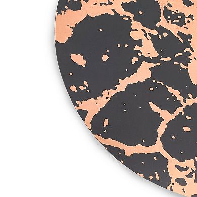 Dainty Home Marble Cork 15" Round  Placemats Set Of 4