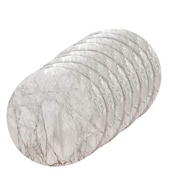 Dainty Home Marble Cork 15" Round Placemats Set Of 8