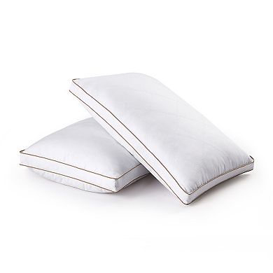 Unikome 2 Pack Goose Feather Down Side/Back Sleeper Bed Pillows