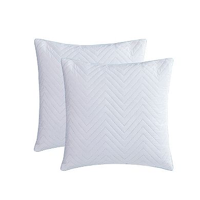 Unikome 2 Pack Decorative Square Goose Feather Pillow Inserts