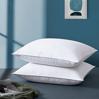 Unikome Luxury Medium Soft Goose Down Feather Bed Pillow, Side Back Sleeper Pillow