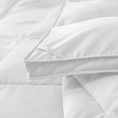 Unikome Luxurious Silent Softness All Season White Goose Down Feather Fiber Comforter