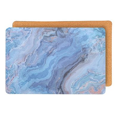 Dainty Home Marble Cork 12" x 18" Placemats Set Of 4