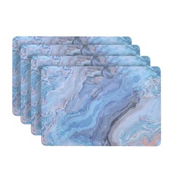 Dainty Home Marble Cork 12" x 18" Placemats Set Of 4