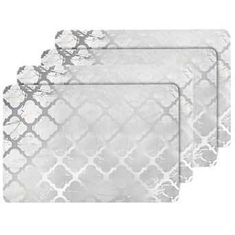 Dainty Home Marble Cork 12" x 18" Placemats Set Of 4