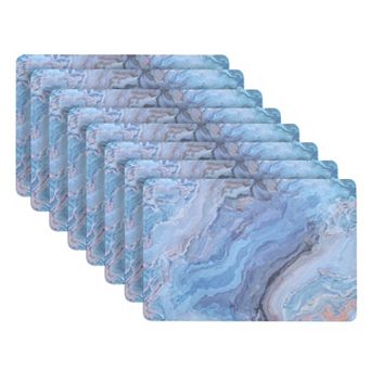 Dainty Home Marble Cork 12" x 18" Placemats Set Of 8