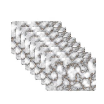 Dainty Home Marble Cork 12" x 18" Placemats Set Of 8