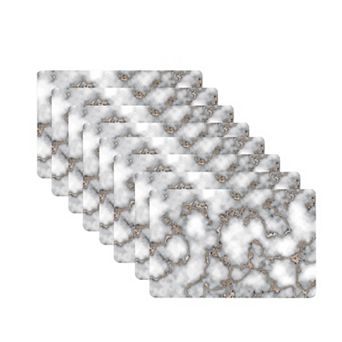 Dainty Home Marble Cork 12" x 18" Placemats Set Of 8