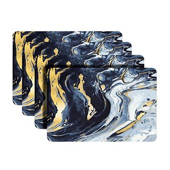 Dainty Home Marble Cork 12" x 18" Placemats Set Of 4