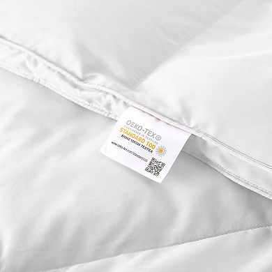 Unikome 360 TC No Noise White Goose Down Feather Fiber All Season Comforter