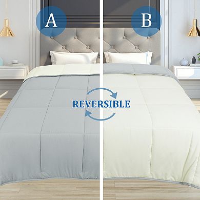 Soft Lightweight Down Alternative Reversible Comforter Queen Size