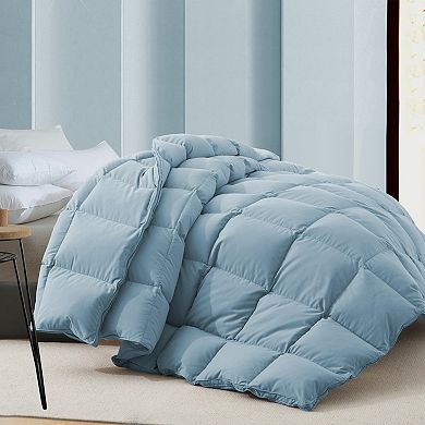 Unikome 360 TC No Noise White Goose Down Feather Fiber All Season Comforter