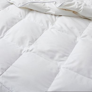 Unikome No Noise White Goose Down Feather Fiber Lightweight Comforter