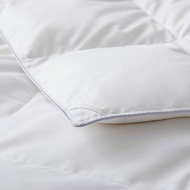 Unikome No Noise White Goose Down Feather Fiber Lightweight Comforter
