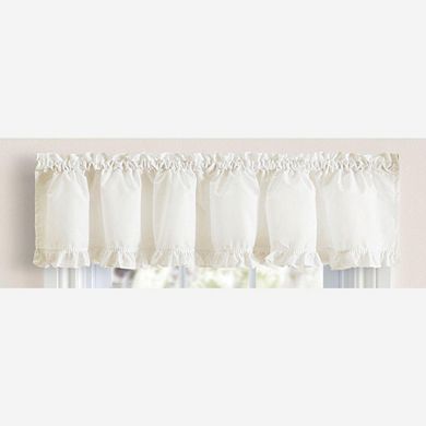Ellis Home Classic Narrow Ruffle Rod Pocket Valance